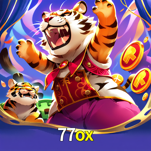 Imagem promocional da 77ox mostrando a plataforma e suas vantagens